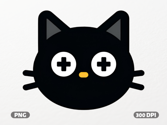 Gamer Kitty Logo: Graphics for T-Shirt Designs
