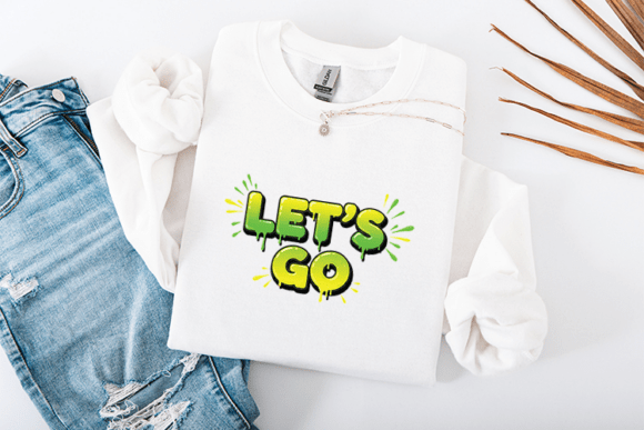 Lime Slime Graffiti Drip Graphics for T-Shirt Designs
