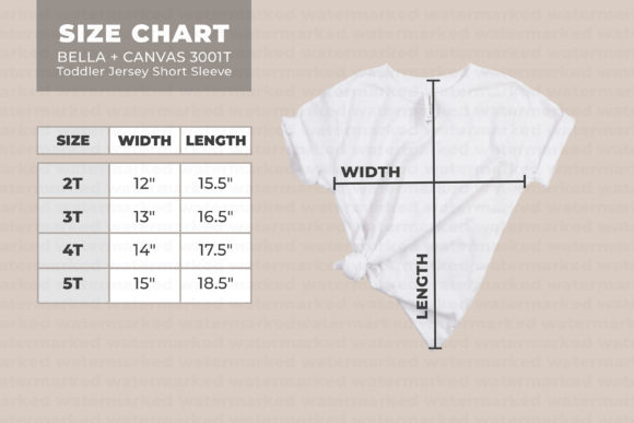 Reviewing Bella Canvas 3001T Size Chart for Embroidery
