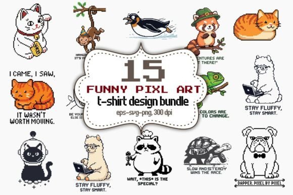 Reviewing the 15 Funny Pixel Art Bundle for Stitchers